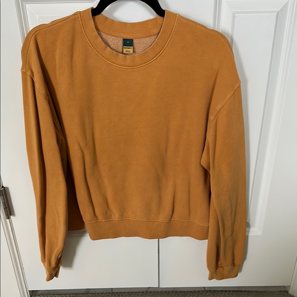 Old Navy Mustard Crew Neck Sweatshirt